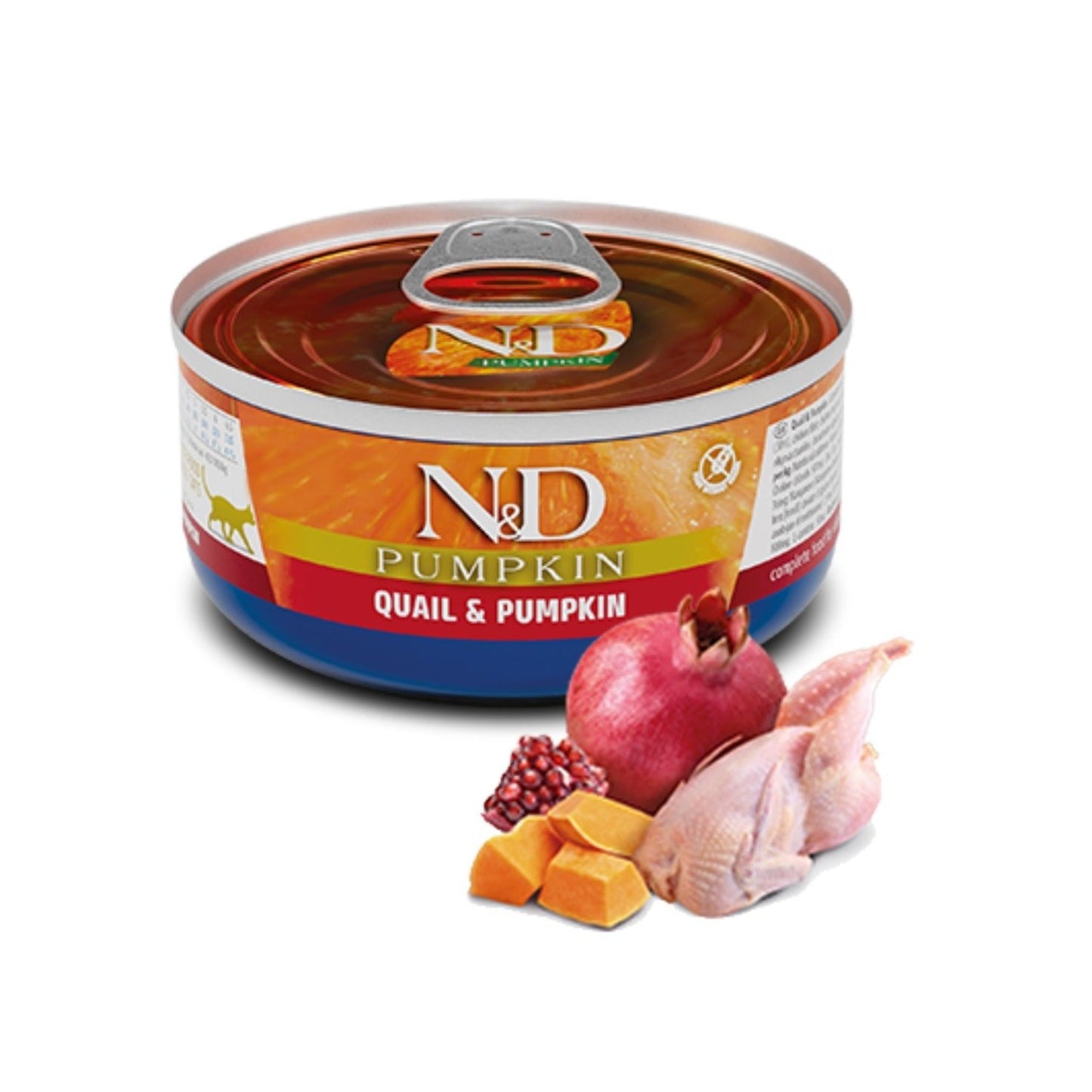 FARMINA N&D CAT QUAIL & PUMPKIN 70gx24pcs
