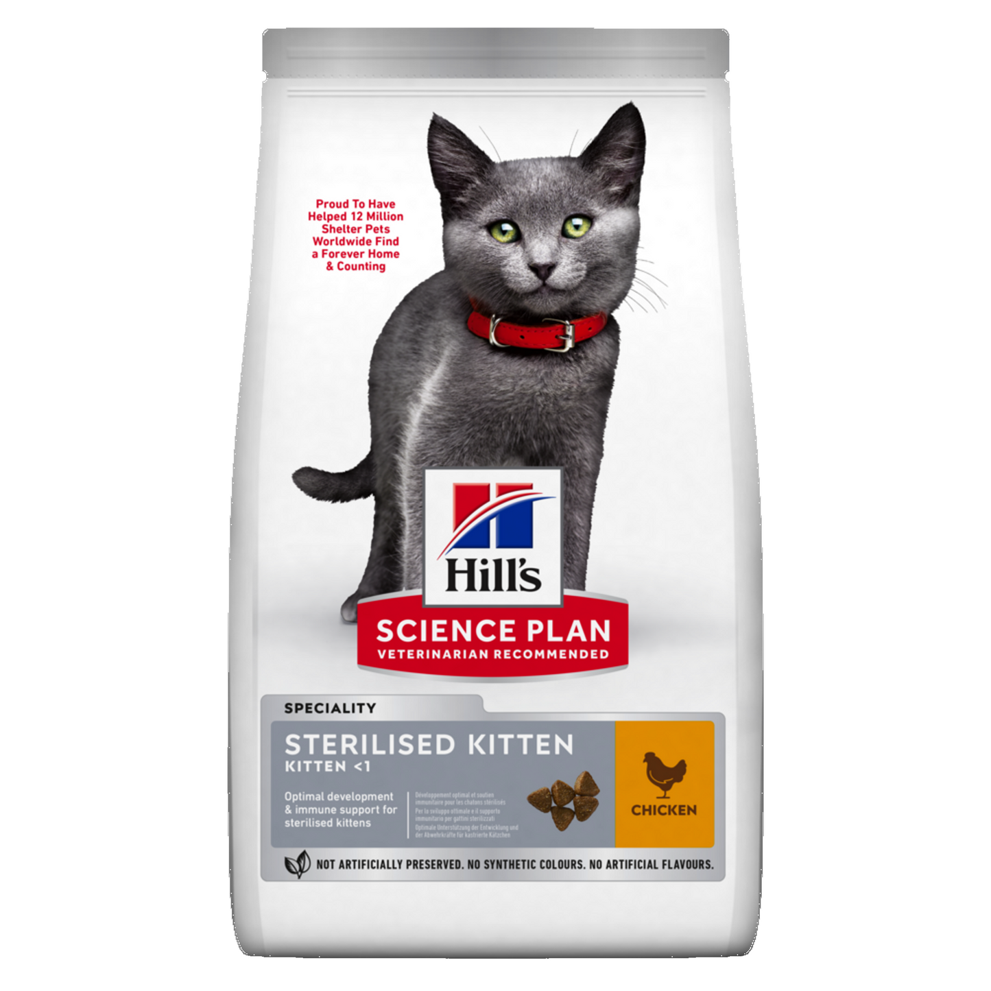 Hill’s Science Plan Sterilised Kitten Food With Chicken 1.5kg