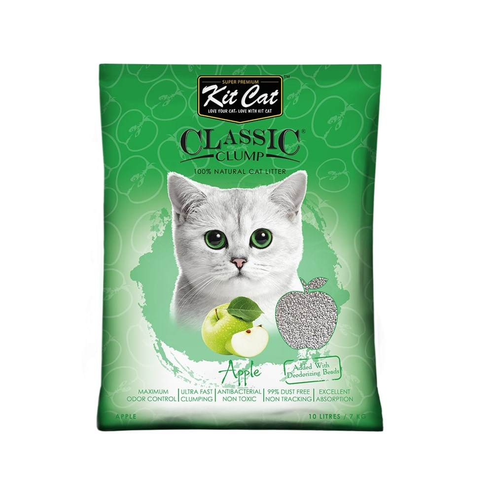 Kit Cat Classic Clump Apple Cat Litter 10L