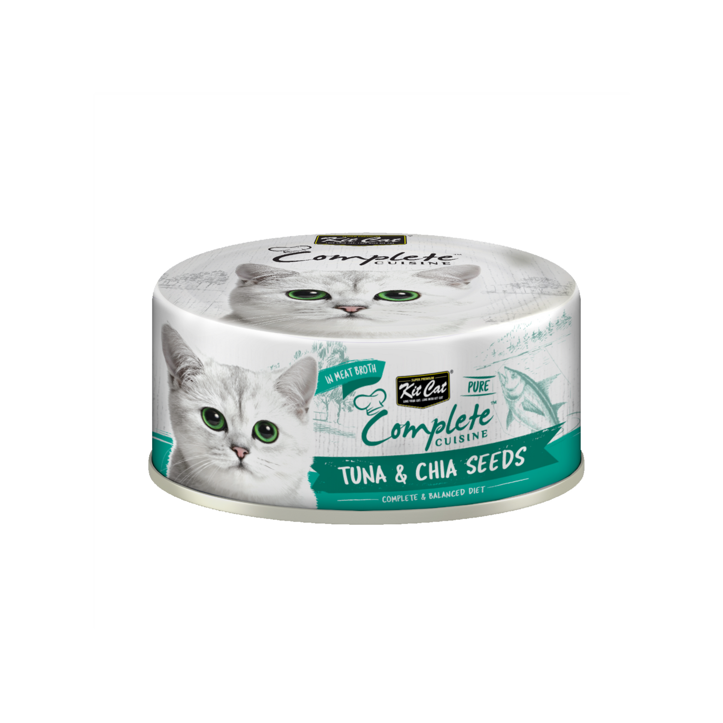 Kit Cat Complete Cuisine – Tuna & Chia Seed 70g Can