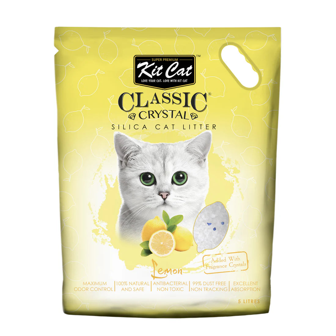 Kit Cat Crystal Cat Litter 5L (Lemon)