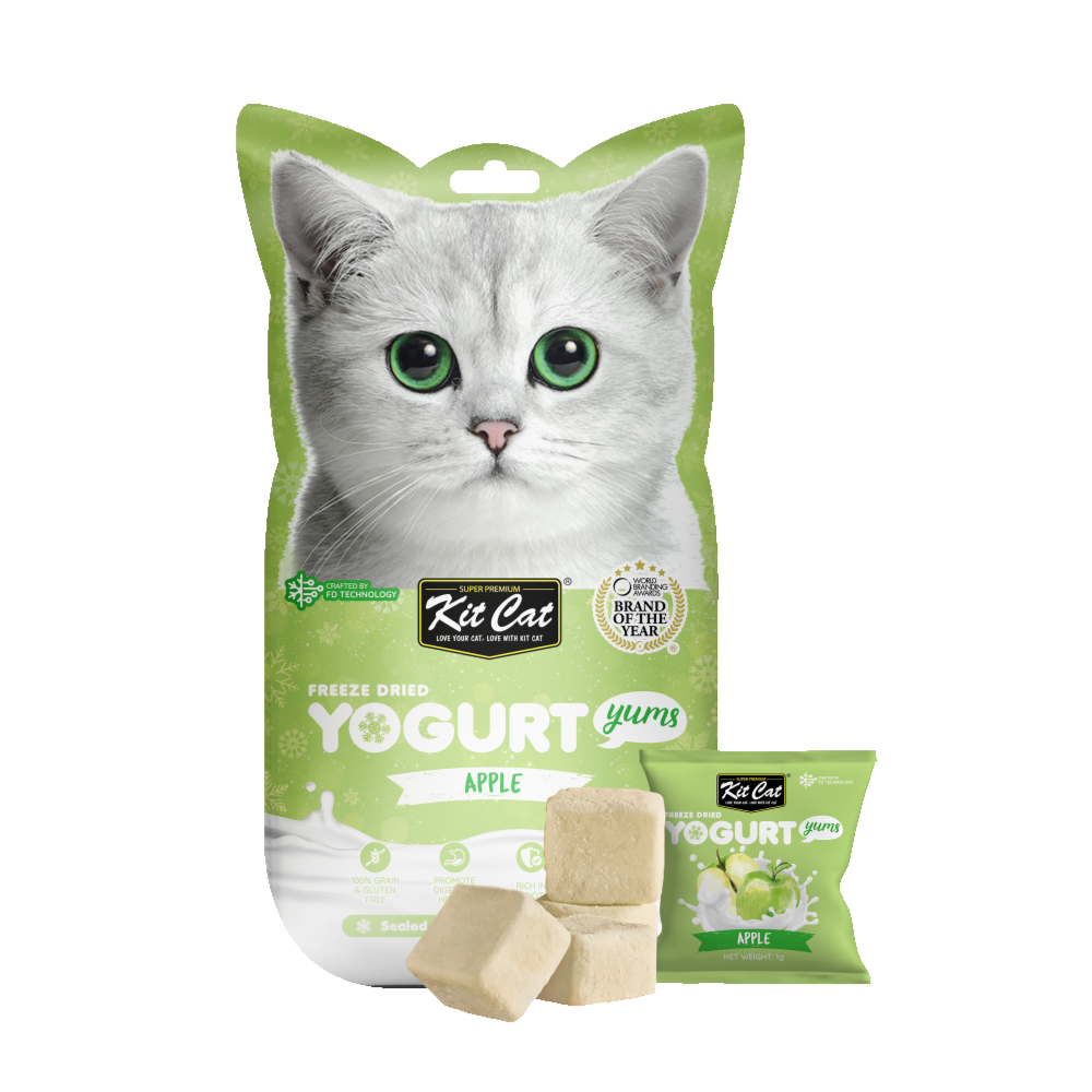 Kit Cat Freeze Dried Yogurt Yums (Apple) 10G