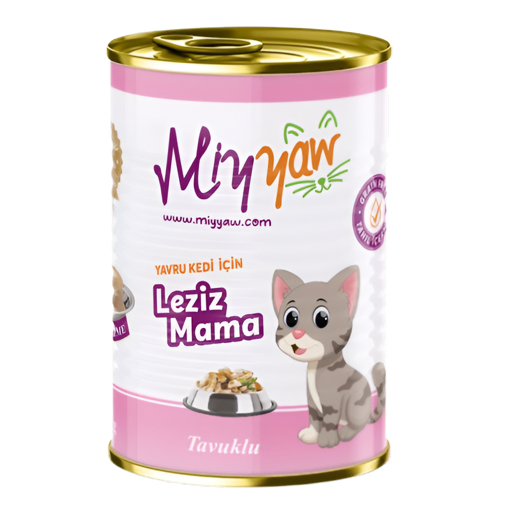 MIYYAW WET FOOD FOR KITTEN WITH CHICKEN Pate 400g Can