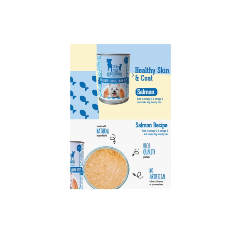PackNPride Pate Can 400g for Dog- Salmon