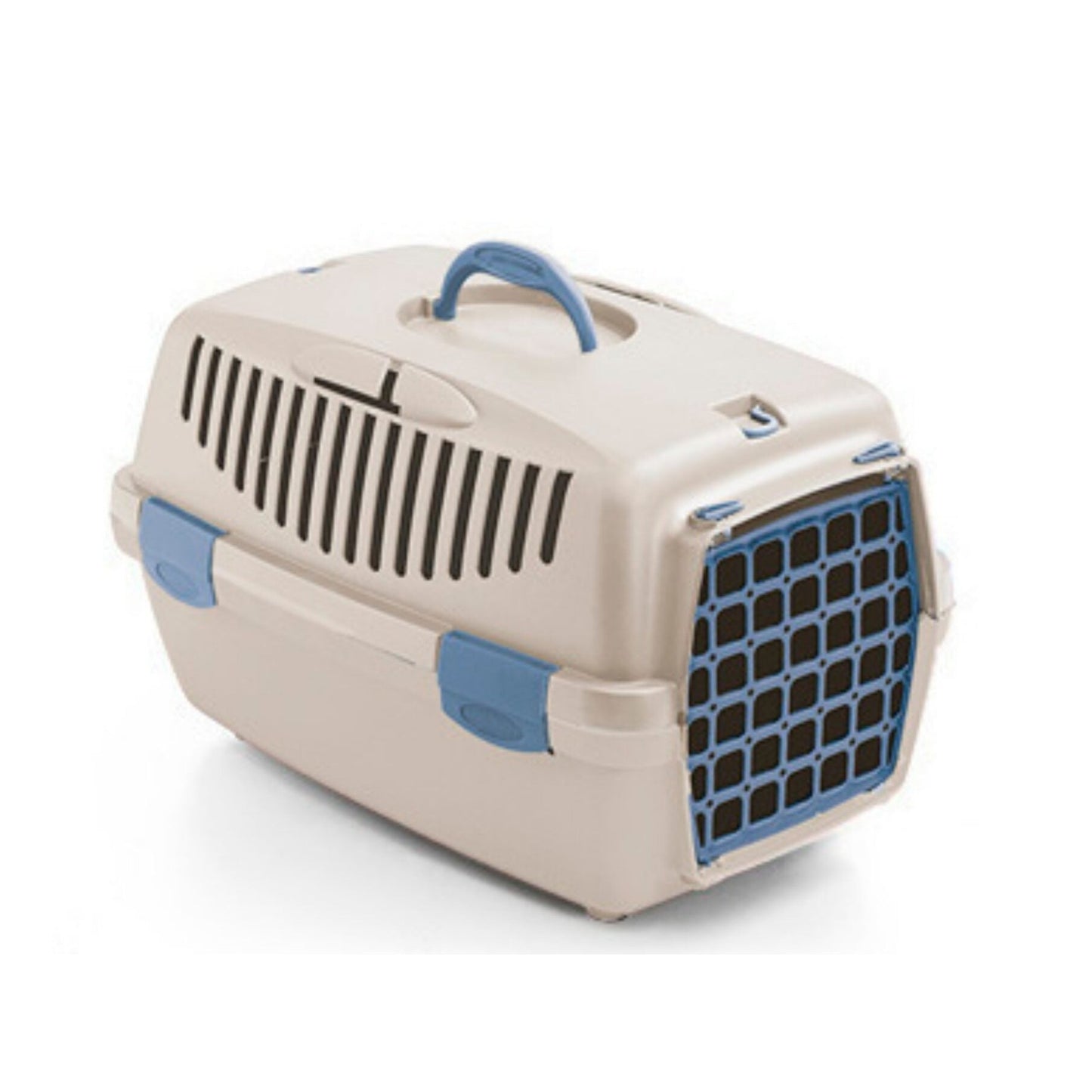 Pet carrier Gulliver 1 plastic door Travertine cm 48x32x31h