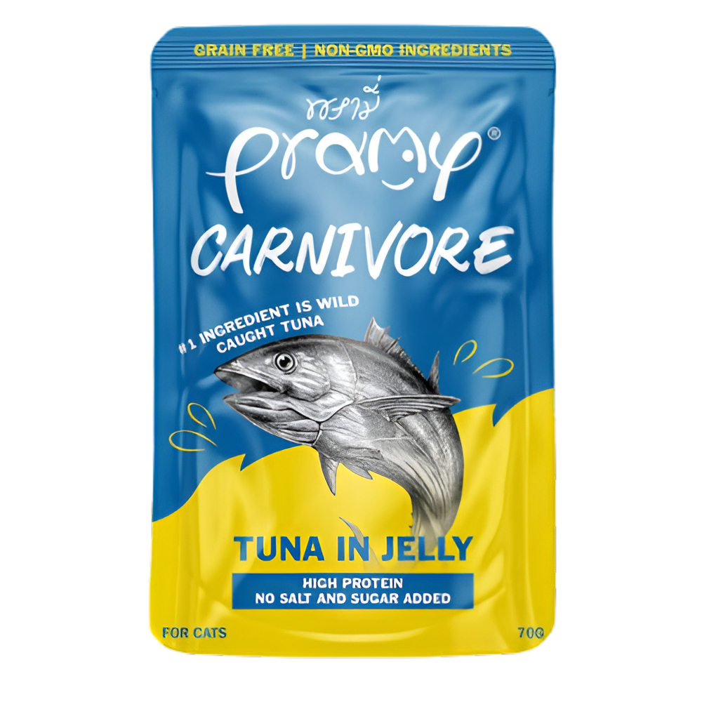 Pramy Carnivore Tuna in Jelly 70g Pouch