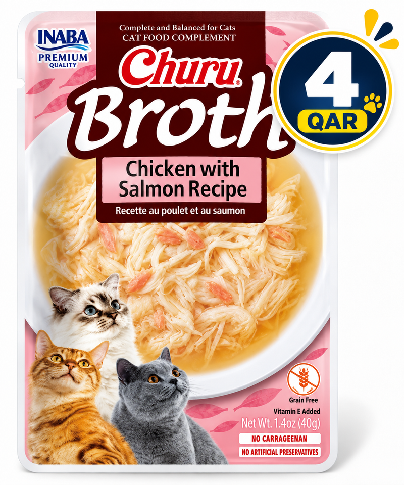 Churu Broth  Chicken with Salmon Recipe — 40g