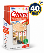 Churu Chicken with Beef Recipe 4 Tubes 56g — 14gX4x6 (24Tubes)