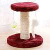 Spring double hanging cat climbing frame Red 20*18*15cm