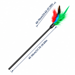 Interactive Feather Cat Teaser Wand, Cat Toy