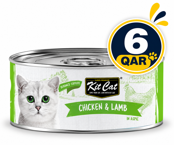 Kit Cat Deboned Chicken & Lamb Toppers 80g  Can