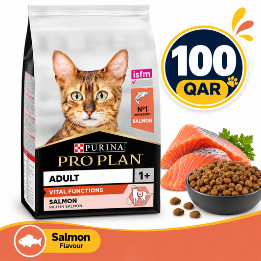 Purina Pro PlanAdult Vital Functions Everyday Dry Cat Food with Salmon, 1.5 kg