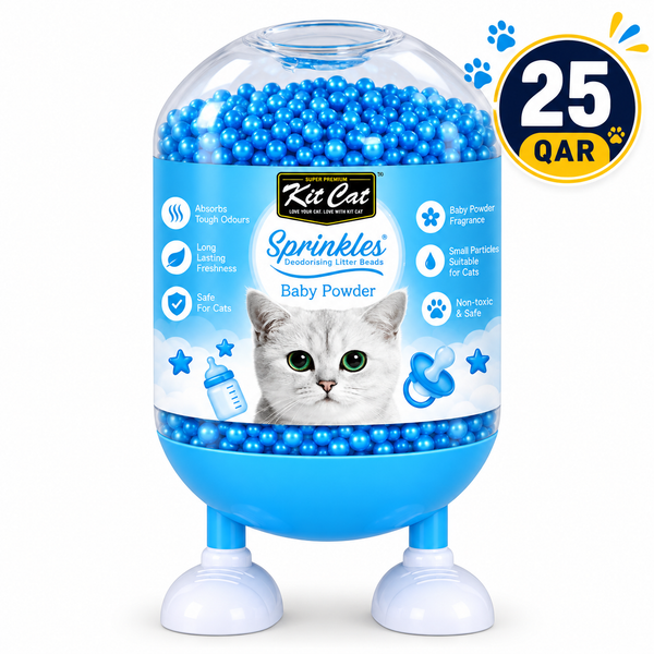 Kit Cat Sprinkles Deodorizing Beads 240g baby powder