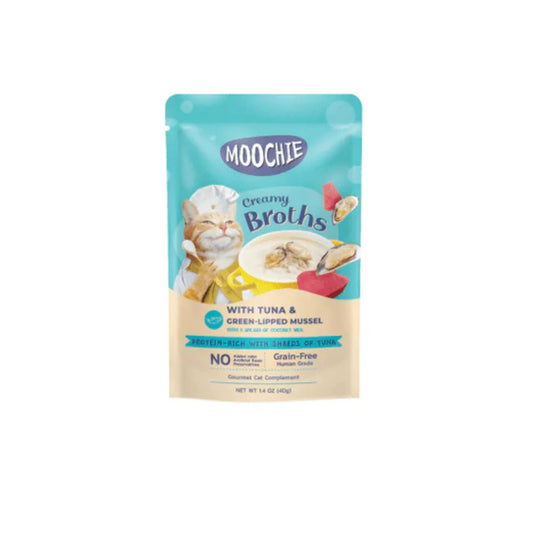 MOOCHIE CREAMY BROTH WITH TUNA & SCALLOP 40g POUCH