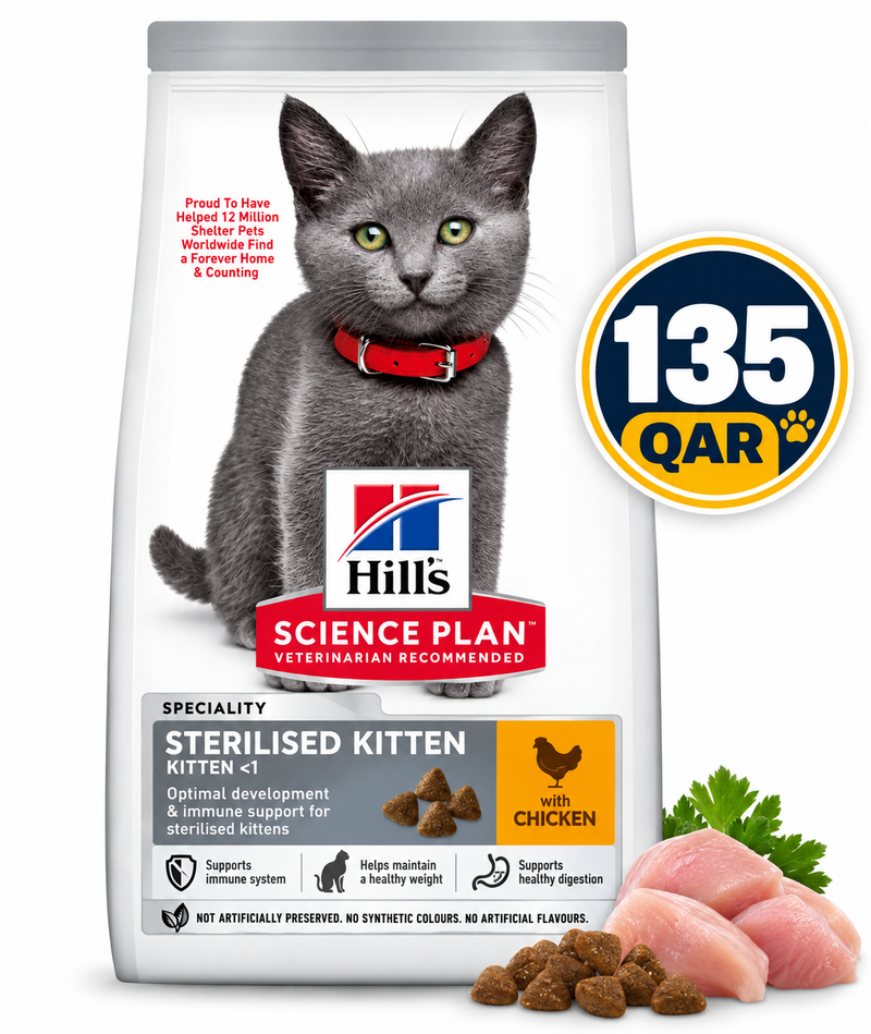 Hill’s Science Plan Sterilised Kitten Food With Chicken 1.5kg