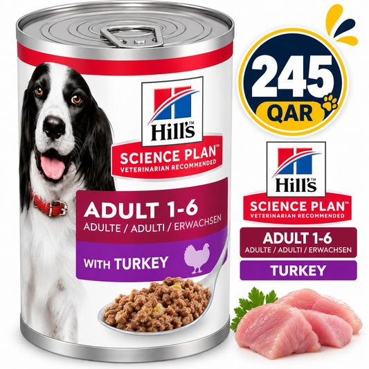 Hill's Science Plan Adult Canine Food with Turkey 370gx12