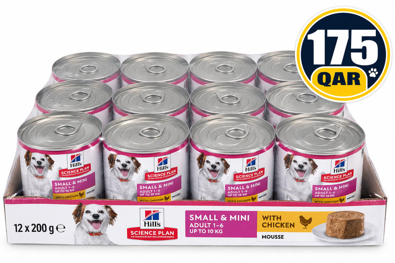 Hill’s Science Plan Small And Mini Adult Canine Mousse with Chicken 200gx12