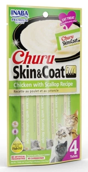 Churu Skin & Coat Chicken with Scallop Recipe 4 Tubes 56g — 56g