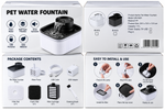 Pet Water Fountain 1.5L Black Colour