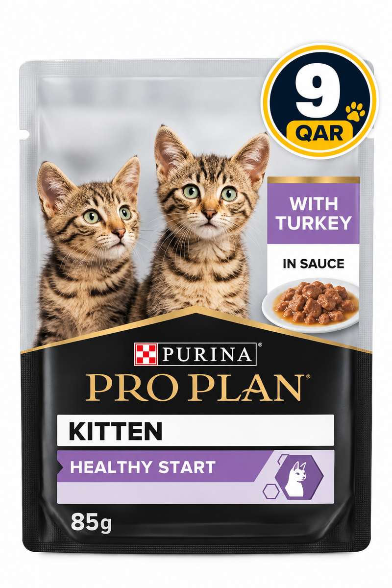 Purina Pro Plan Kitten Wet Cat Food, Turkey in Gravy 85g