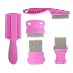 Pet Grooming Comb Set – 5 Pcs, Cat Grooming , Dog Grooming