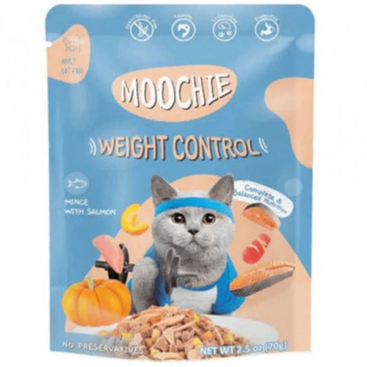 Moochie Mince With Salmon (Weight Control) 70G  Pouch