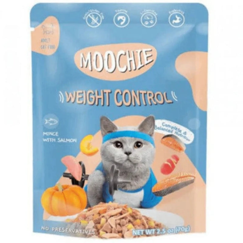 Moochie Mince With Salmon (Weight Control) 70G  Pouch