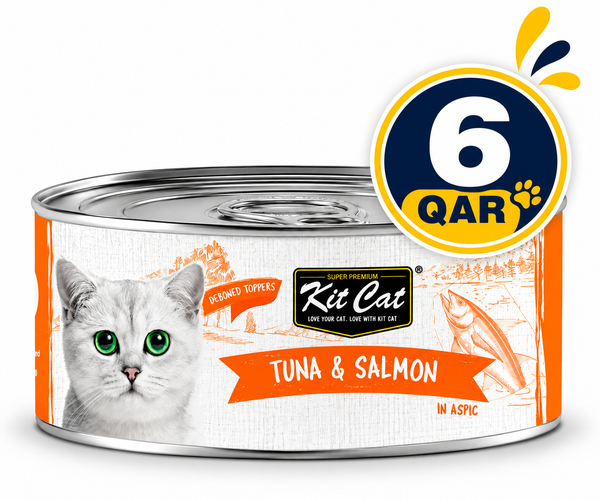 Kit Cat Deboned Tuna & Salmon Toppers 24 Can