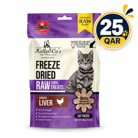 KELLY & CO'S Freeze-dried Chicken Liver 100% Cat 40g