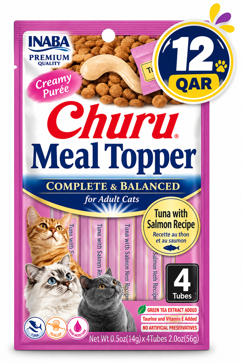 Churu Complete & Balanced for Adult Cats Tuna with Salmon Recipe — 56g