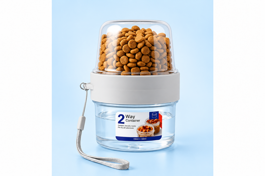 Portable Dog & Cat Food and Water Bottle