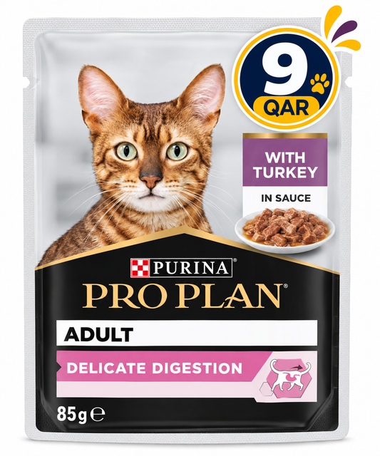 Purina Pro Plan Delicate Digestion Adult Wet Cat Food, Turkey in Gravy  85g