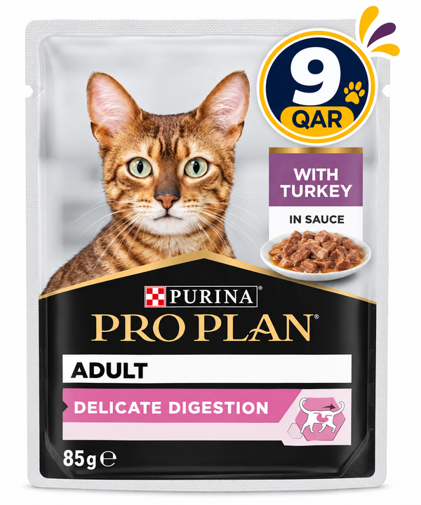 Purina Pro Plan Delicate Digestion Adult Wet Cat Food, Turkey in Gravy  85g