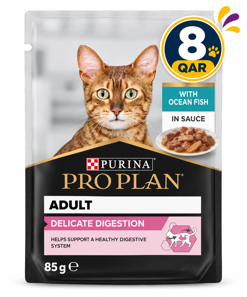 Purina Pro Plan Delicate Digestion Adult Wet Cat Food, Ocean Fish in Gravy 85g