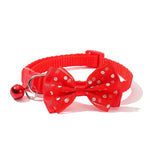 Pet Collar with Bell - Polka Dot Bow