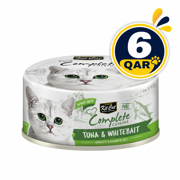 Kit Cat Complete Cuisine -Tuna & Whitebait 70g  Can