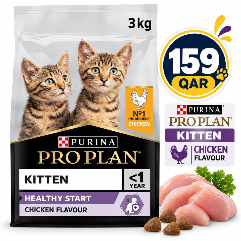 Purina Pro Plan Kitten Healthy Start Dry Cat Food with Chicken, 3 kg