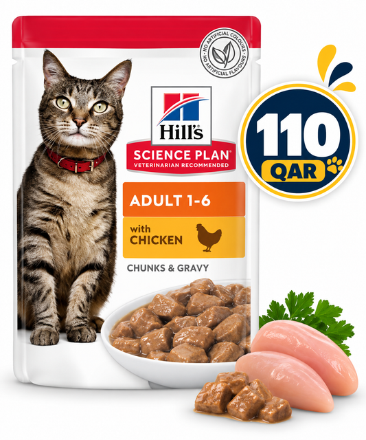 Hill's Science Plan Adult Wet Feline Food Chicken (Pouches) 85gx12