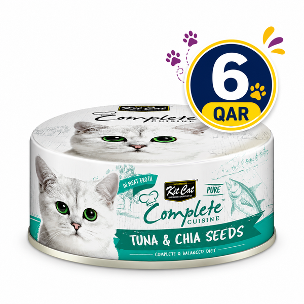 Kit Cat Complete Cuisine – Tuna & Chia Seed 70g  Can