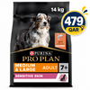 PRO PLAN SENSITIVE SKIN MEDIUM ADULT,14KG SALMON