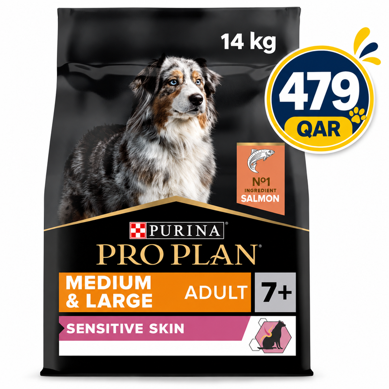 PRO PLAN SENSITIVE SKIN MEDIUM ADULT,14KG SALMON