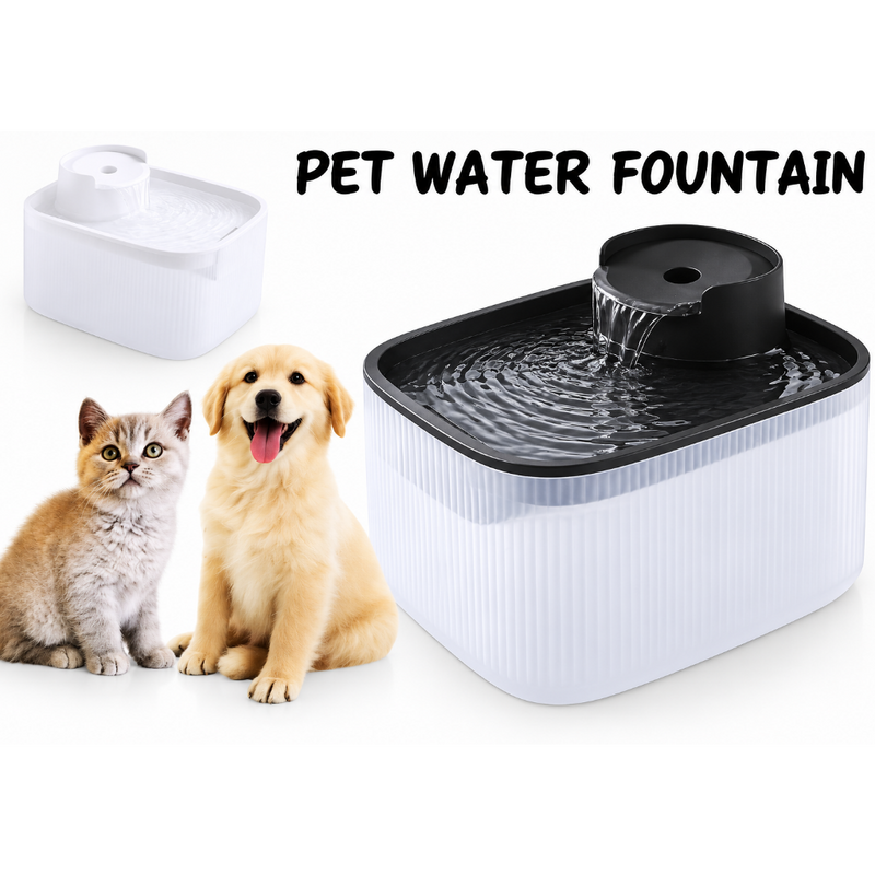 Pet Water Fountain 1.5L Black Colour