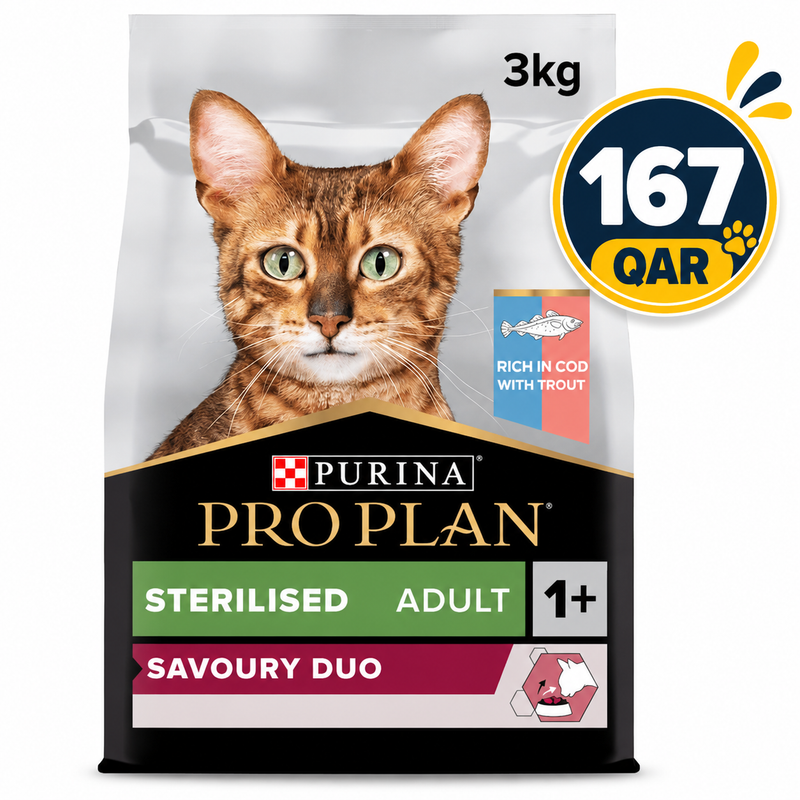 PROPLAN STRLS DUO CAT COD & TRT 3KG