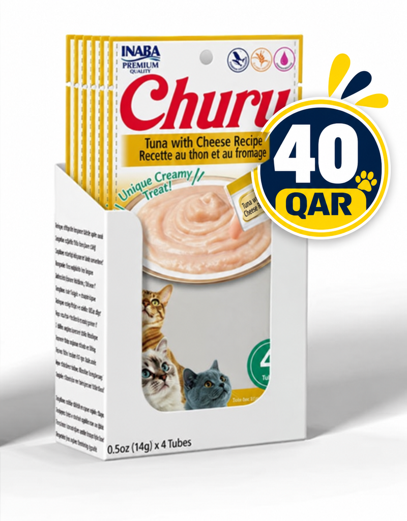 Churu Tuna with Cheese Recipe 4 tubes 56g — 14gX4x6 (24Tubes)