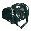 PET CARRIER FLOWER  BLACK SMALL