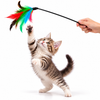 Interactive Feather Cat Teaser Wand, Cat Toy