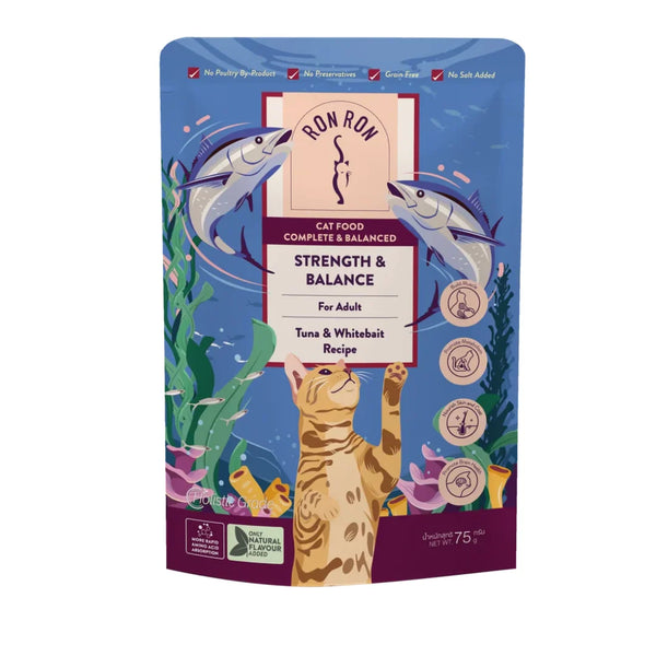 RONRON Tuna and Whitebait in Kombu Dashi Soup 75g