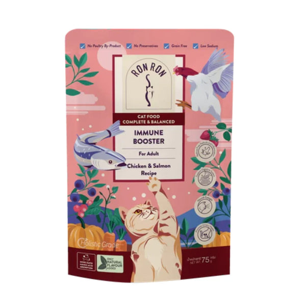 RONRON Chicken and Salmon in Veggi Soup 75g