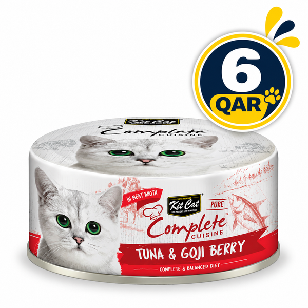 Kit Cat Complete Cuisine – Tuna & Goji Berry 70g Can