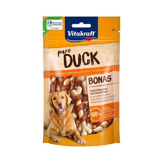 Vitakraft Dog Treat Bonas Calcium Bones with Duck 80g